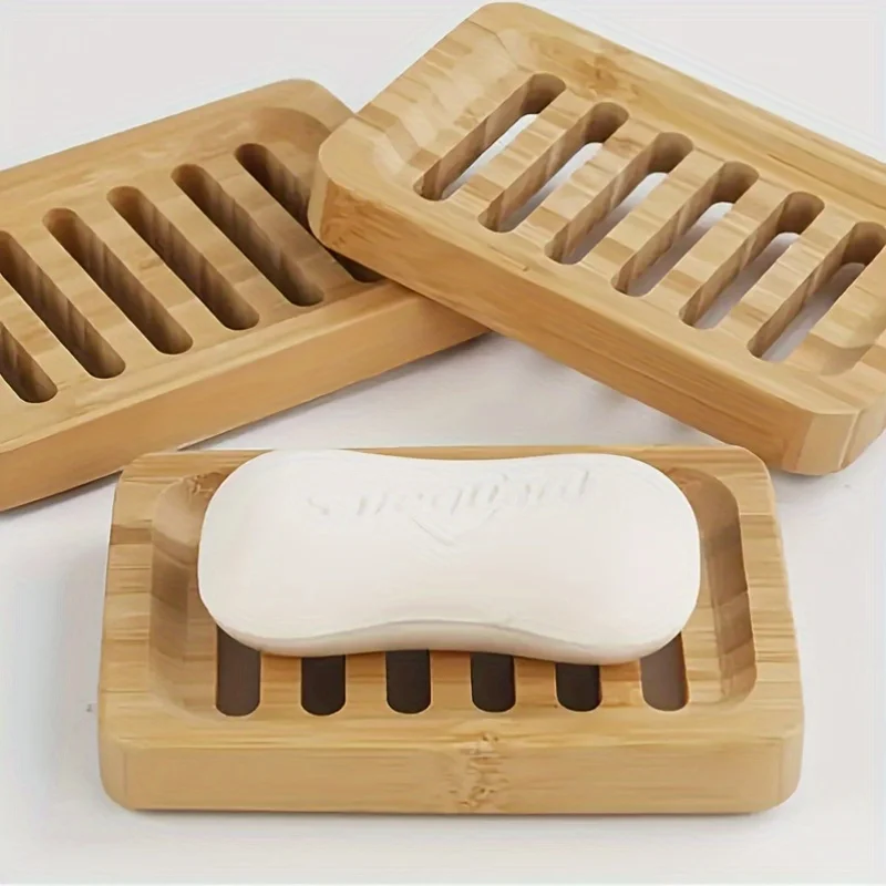 Soap Dish Draining - Bambu Kasa Tepsisi Ahşap Küf Önleyici