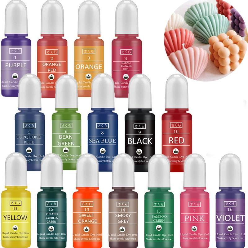 Soap Making Ingredients - 10 ml/Şişe Mum Balmumu Pigment Renklendirici