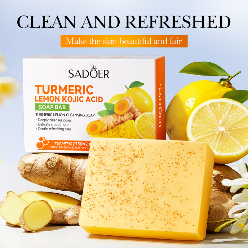 Soap Making Ingredients - 100g Zerdeçal Limon Temizleme Sabunu, Zerdeçal,