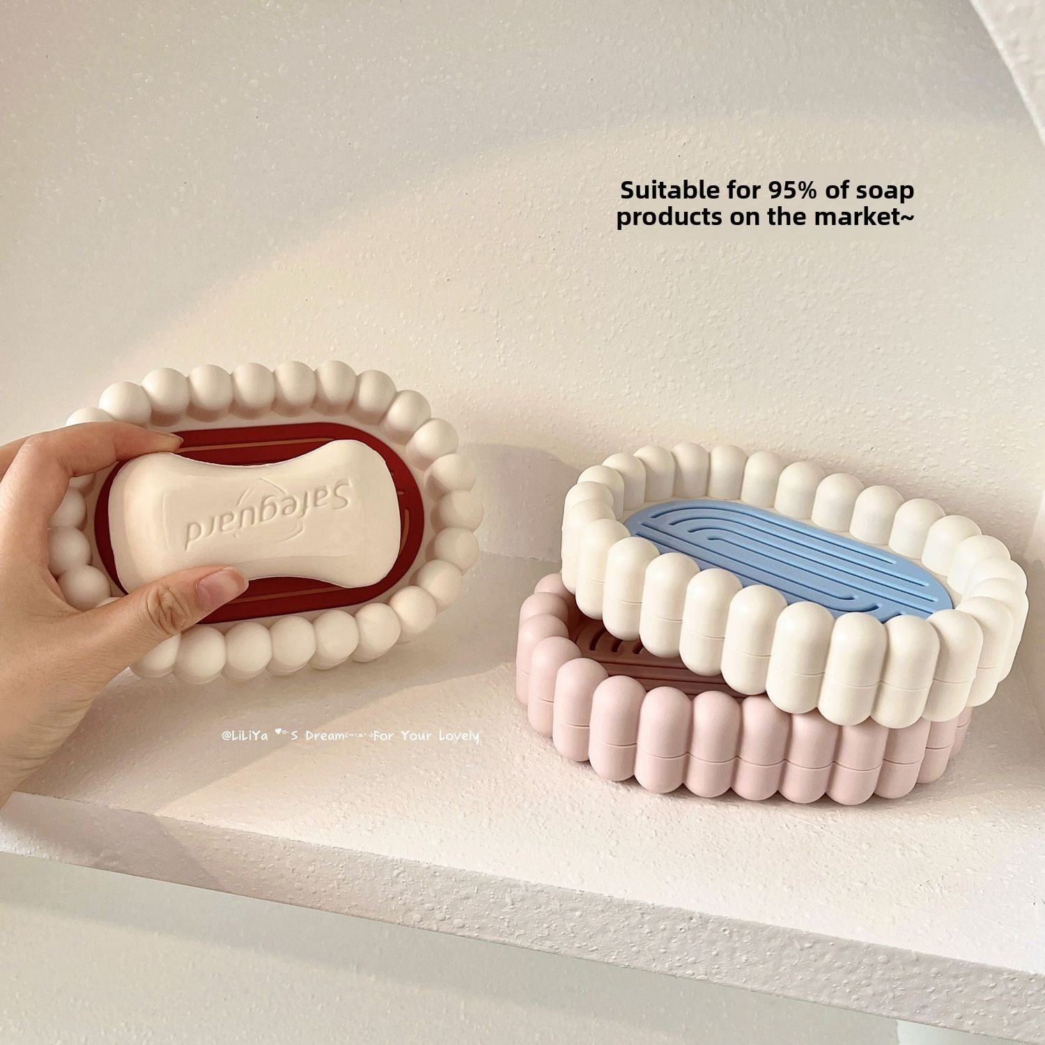 Soap Dish Draining - Banyo Sabun Kutusu Plastik Sabunluk Drenaj