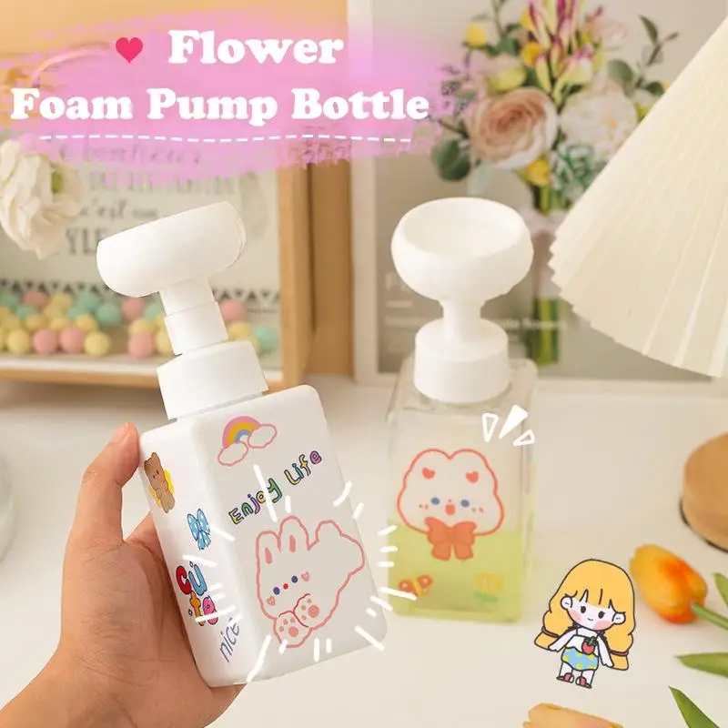 Soap Making Jug - 250/450ml çiçek şekli köpük pompalı dağıtıcı