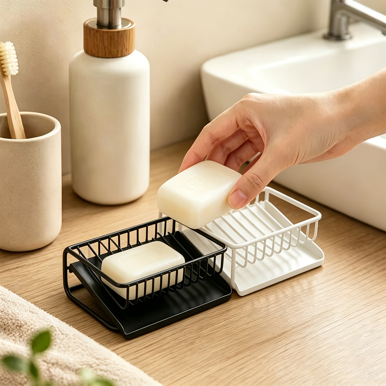 Soap Dish Draining - 1 adet plastik sabunluk drenaj tepsisi