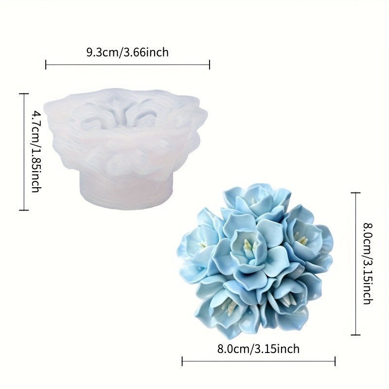 1 adet Ortanca Mum Silikon Kal - Soap Making Name incelemesi ve fiyatı