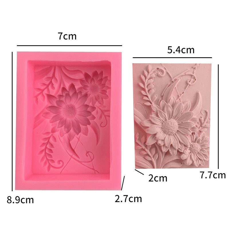 1 adet 3D Kare Gül Çiçek Silik - Soap Making Book For Beginners incelemesi ve fiyatı