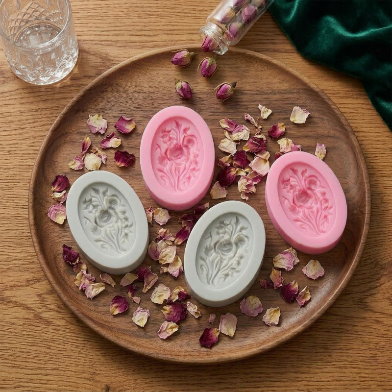 4 Çiçek şekilli silikon kalıp, - Soap Making Name incelemesi ve fiyatı